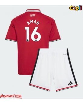 Manchester United Amad Diallo #16 Echipament de Fotbal Replică 2026-27 Copii Acasa (+ Șorturi)